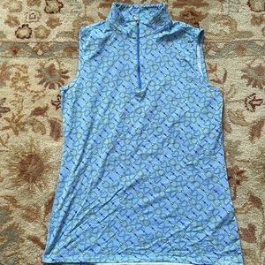 Dover Saddlery sleeveless top Medium periwinkle
